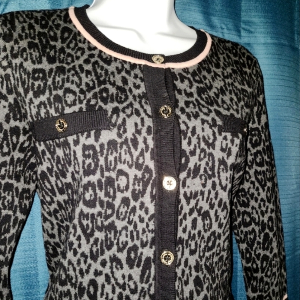 Karl Lagerfeld Leopard Cardigan - Picture 4 of 5